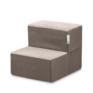 Sand 13 in. X-Small Foam 2 of Steps Pet Stairs