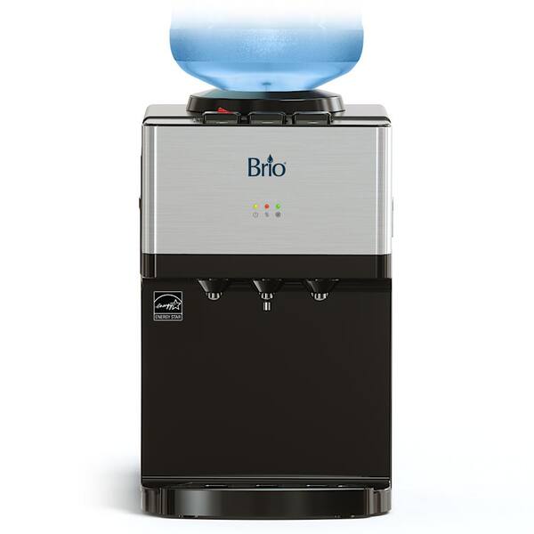 Brio BottomLoad Water Cooler Dispenser Hot and Cold, Child Lock, LED Lights w/Empty Bottle