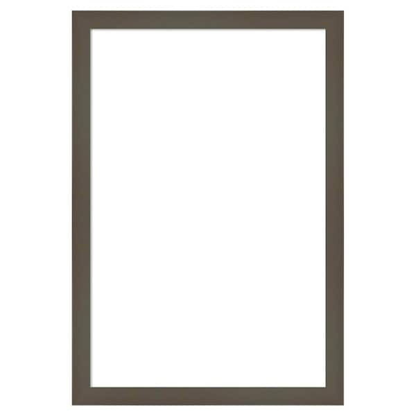 Amanti Art Svelte Clay Grey 13 in. x 19 in. Wood Framed Dry Erase Magnetic Memo Board