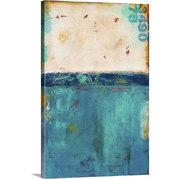 Greatbigcanvas 20 In X 30 Urban Teal By Erin Ashley Canvas Wall Art 2442411 24 20x30 The Home Depot - Teal Blue Canvas Wall Art