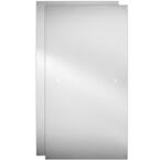 48 in. Frameless Sliding Shower Door Glass Panels, Droplet