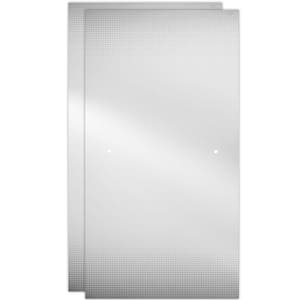 48 in. Frameless Sliding Shower Door Glass Panels, Droplet