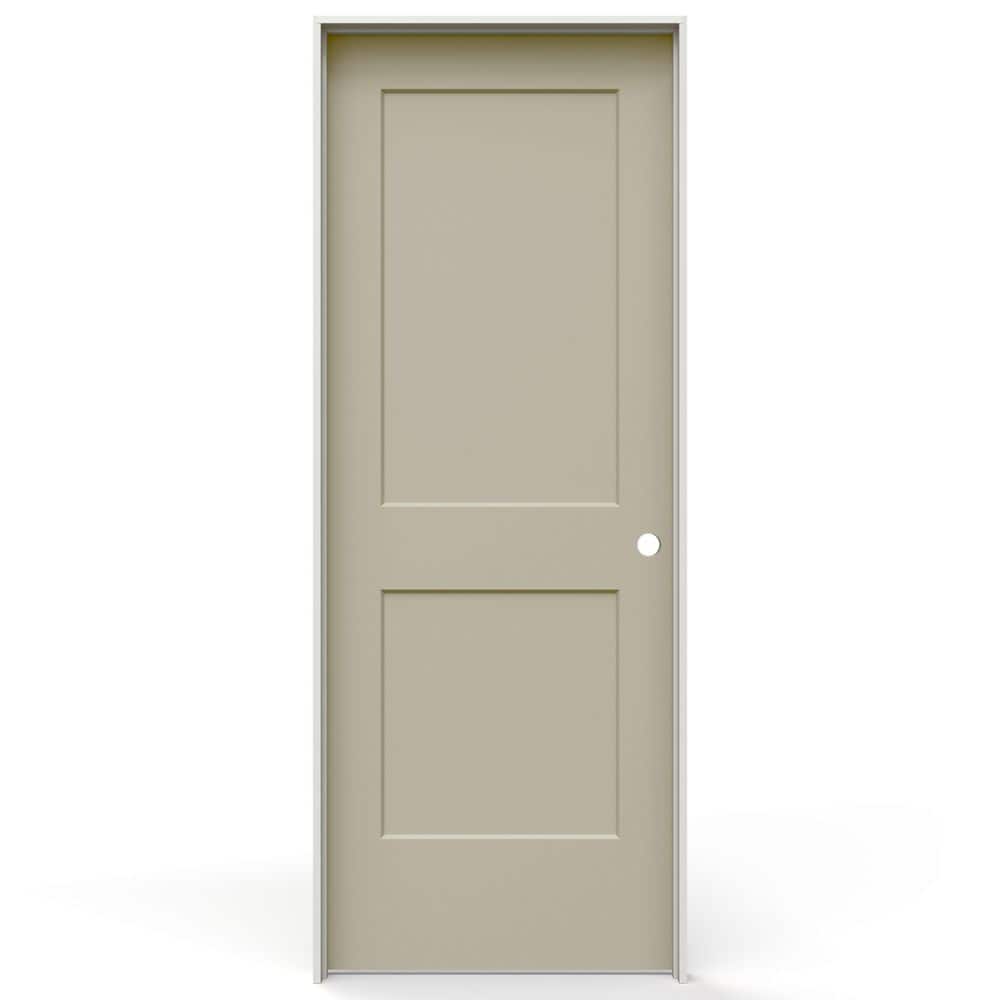 28 in. x 80 in. Monroe 2 Panel Left-Handed Solid Core Desert Sand Molded Composite Single Prehung Interior Door price history on PriceWatchPro