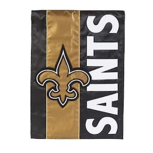 2-1/3 ft. x 3-2/3 ft. New Orleans Saints 2-Sided Embellished House Flag