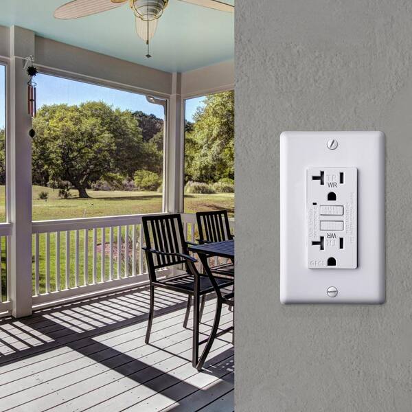 Faith 20 Amp 125-Volt Outdoor GFCI Duplex Outlet, Weather and