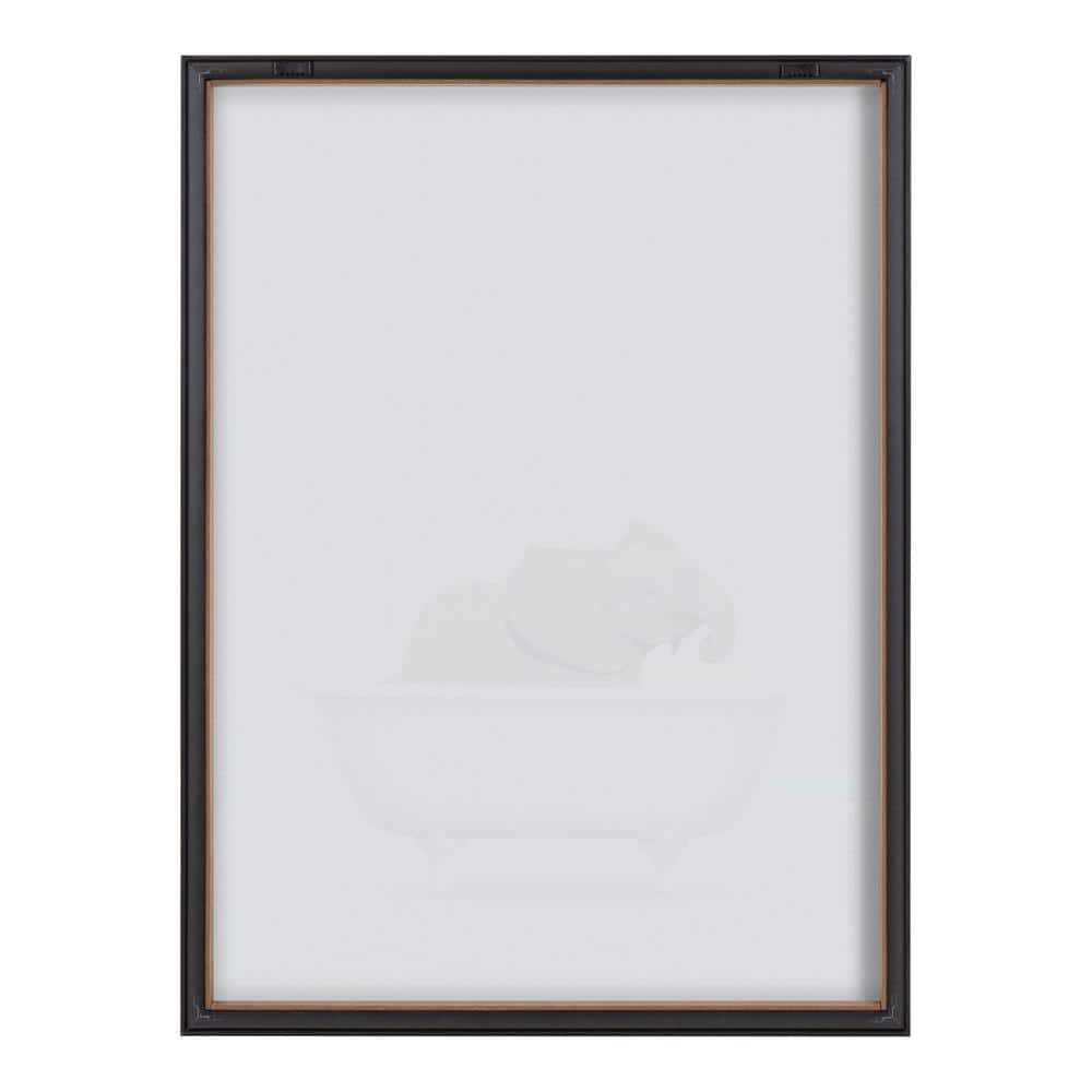 Framed Baby Elephant in Bathtub Print, 18" x 24"