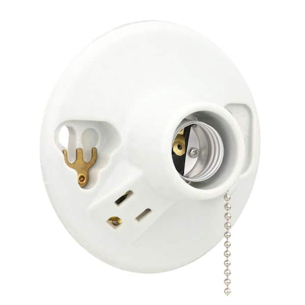Porcelain Pull-Chain Socket Interiors 48210A