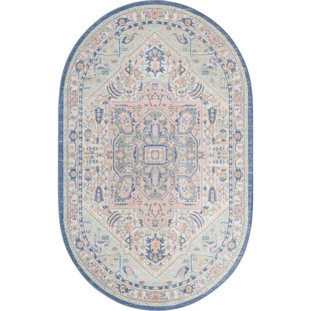 Unique Loom Whitney Milano Multi 5 ft. 3 in. x 8 ft. Area Rug 3154889