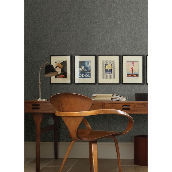 Grey Gerard Charcoal Distressed Texture Vinyl Non-pasted Matte Wallpaper