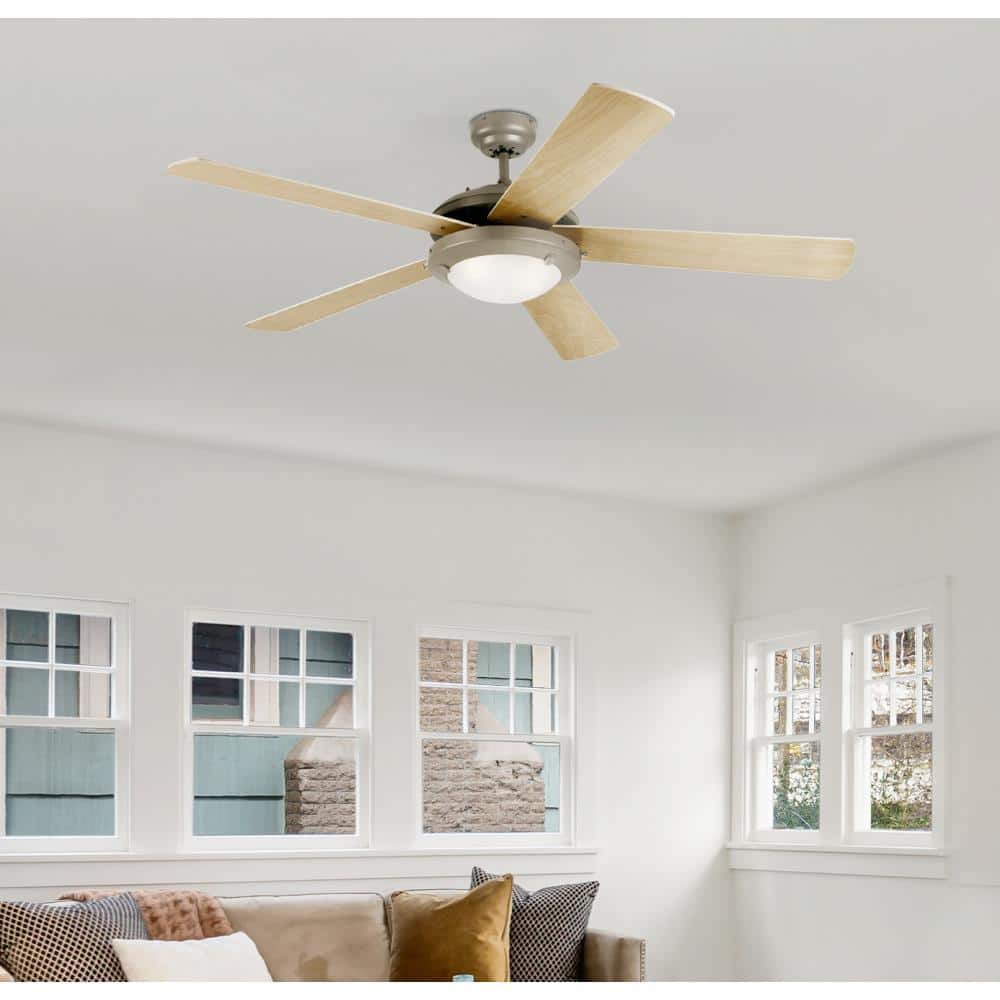 Westinghouse 52" Brushed Pewter Ceiling Fan with LED Light