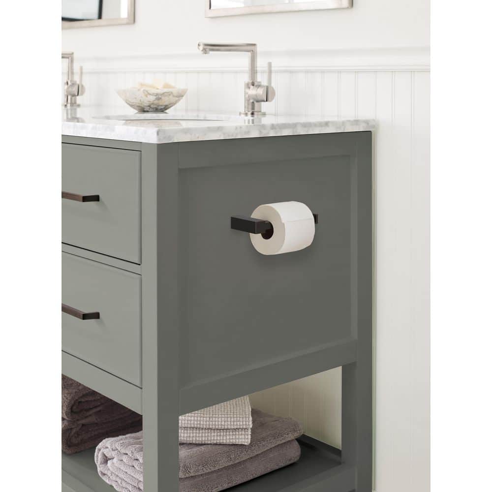 Oil Rubbed Bronze Modern Single Post Toilet Paper Holder