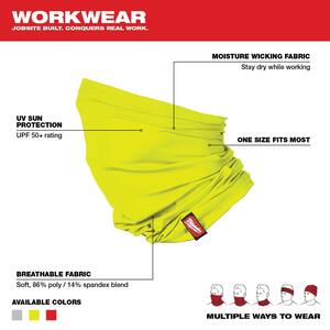 Hi-Vis Yellow Multi-Functional Neck Gaiter