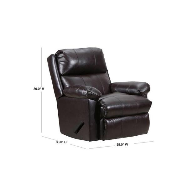 chocolate brown rocker recliner