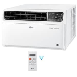14,000 BTU 115-V Dual Inverter Smart Window Air Conditioner LW1517IVSM with WiFi and Remote in White