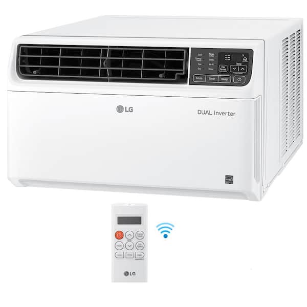 LG Electronics 14,000 BTU 115-V Dual Inverter Smart Window Air Conditioner LW1517IVSM with WiFi and Remote in White