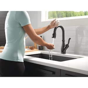 Leland Single-Handle Bar Faucet with Touch2O Technology in Matte Black