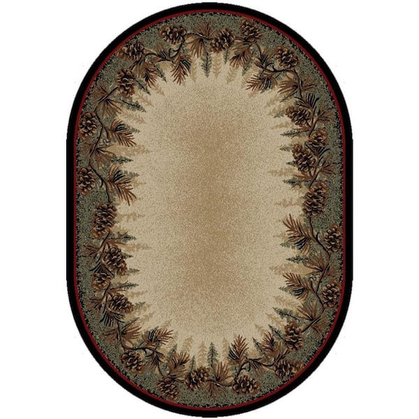 Mayberry Rug American Destination Multi-Colored 5 ft. x 8 ft. Polypropylene Area Rug
