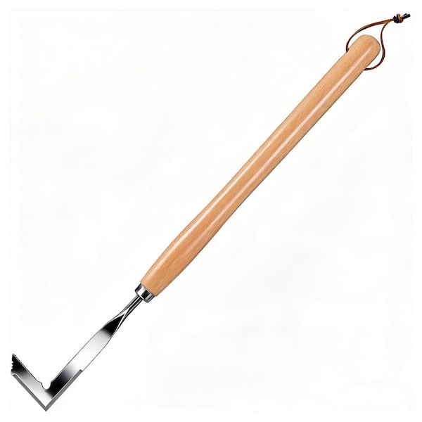 MISOPILY 22 in. Weeder L-shaped double-sided stainless steel blade