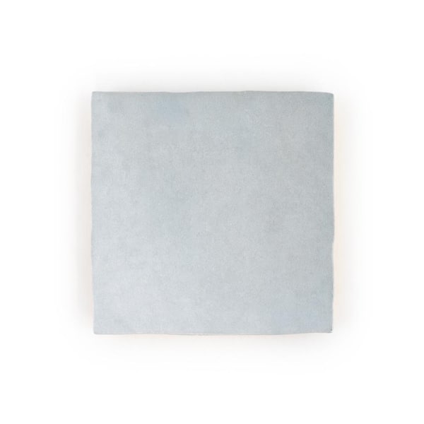 Jeffrey Court Take Home Tile Sample - Blue Zellige 4 in. x 4 in. Subway Matte Ceramic Wall Tile