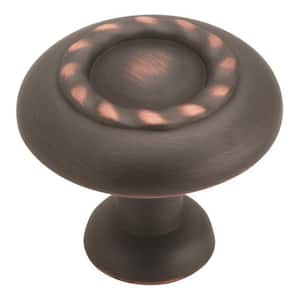 Inspirations 1-1/4 in. (32mm) Traditional Oil-Rubbed Bronze Round Cabinet Knob