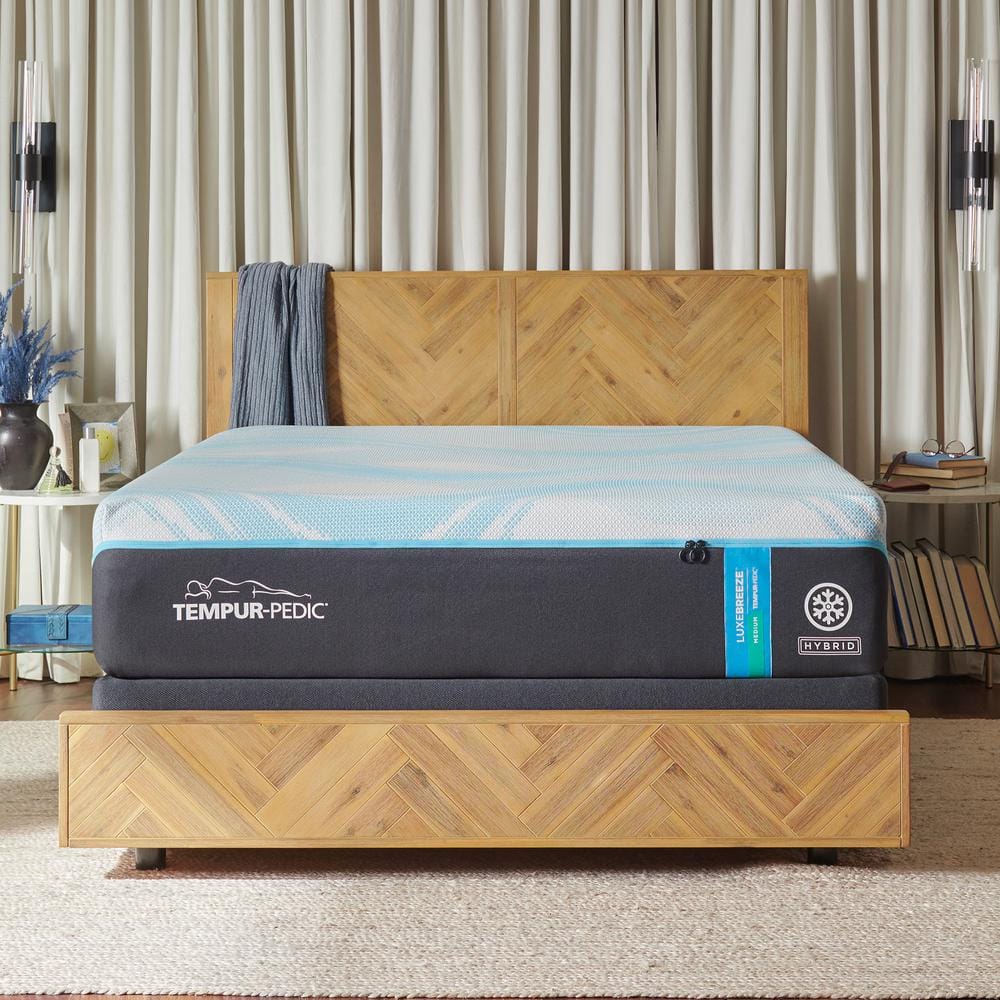 LuxeBreeze 2.0 California Split King Medium Hybrid 13 in. Mattress -  TEMPUR-PEDIC, 10238232