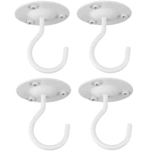 (White) Metal Ceiling Hook, Set Of 4