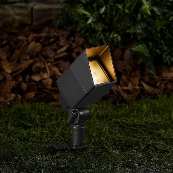 Havenridge 400 Lumen Low Voltage Black Hardwired LED Weather Resistant Outdoor Spotlight