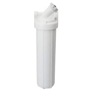 Whole Home Valve-in-Head 20 in. Heavy-Duty Water Filtration System with Pressure Relief in White/White