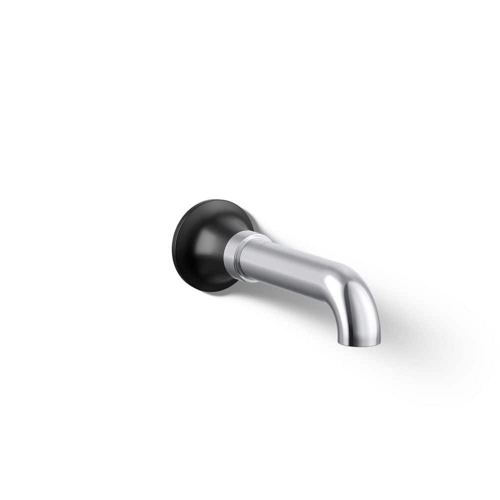 Tone Wall Mount Non-Diverter Bath Spout, Polished Chrome with Matte Black price history on PriceWatchPro