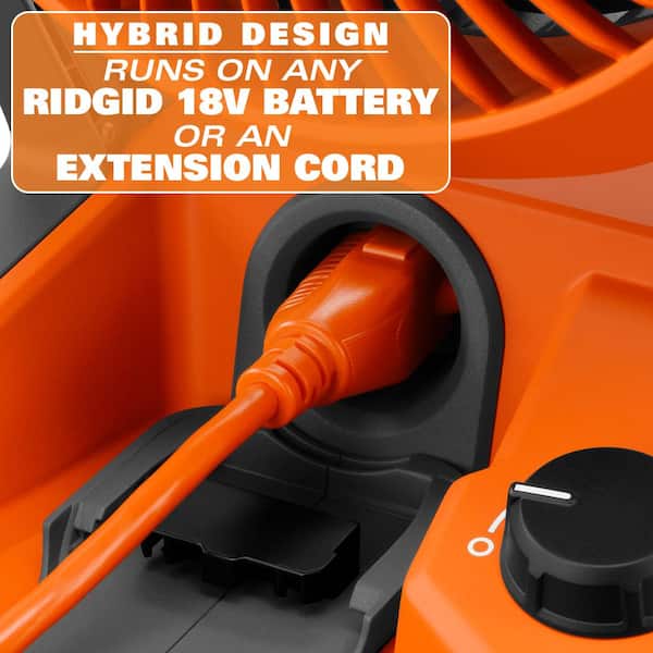 RIDGID - 18V Cordless Jobsite Fan Kit with 4.0 Ah Battery and Charger