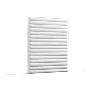 Hill Bead XL 5/8 in. T x 1-1/3 ft. x 7 ft. White Primed Polyurethane Square Edge 3D Decorative Wall Paneling (8.61 Sqf)