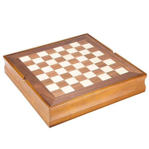 Hey! Play! Walnut Staunton Chessmen Chess Set W350002 - The Home Depot