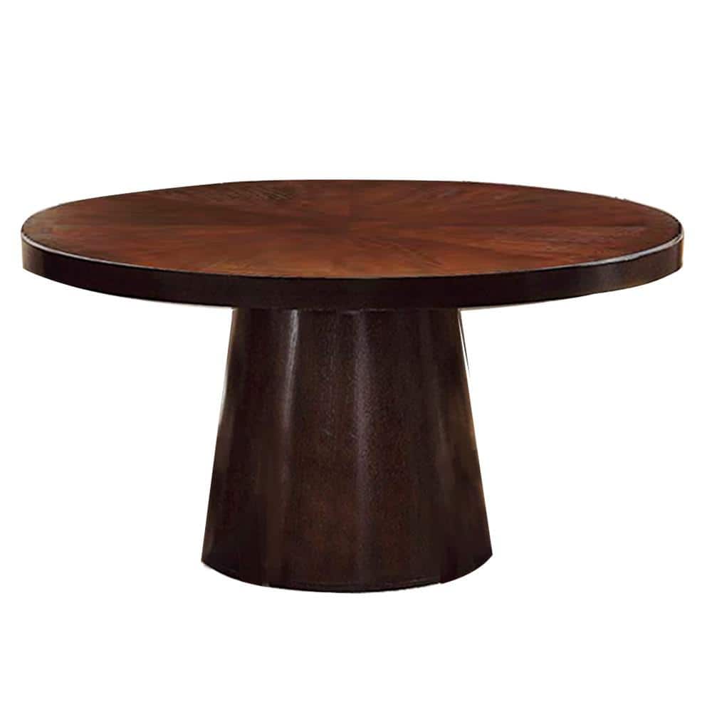 William's Home Furnishing Havana Espresso Round Dining Table CM3849T-TABLE - The Home Depot
