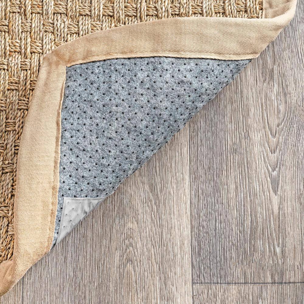 Easy Care Beige Seagrass 8' x 10' Rectangular Area Rug