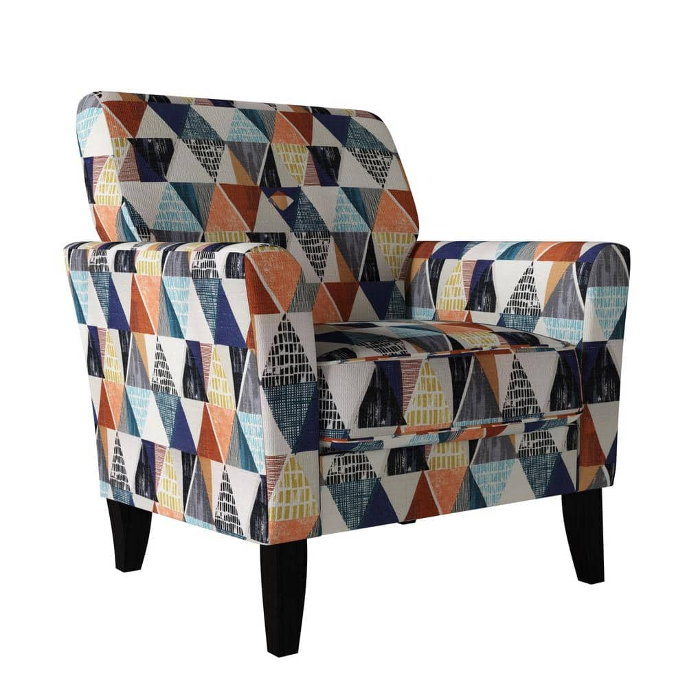 blue print arm chair