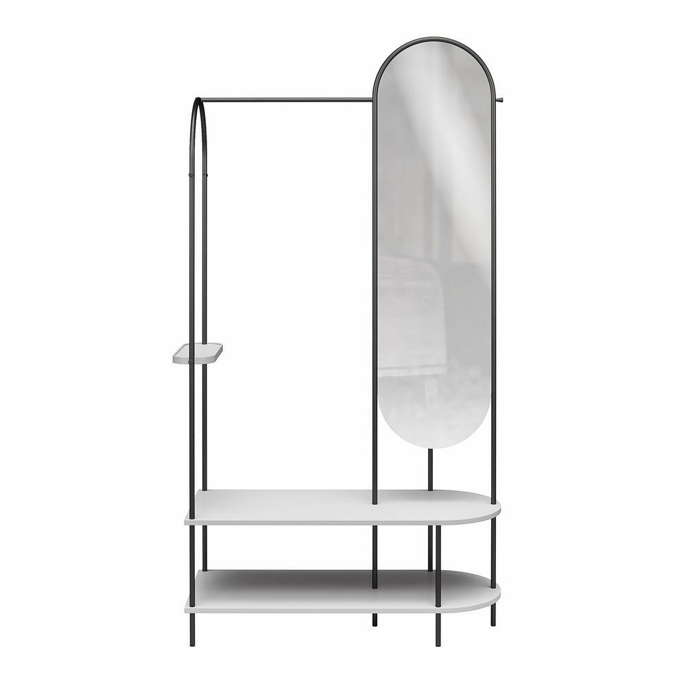 CosmoLiving by Cosmopolitan Anastasia Gray Metal Clothes Rack ...