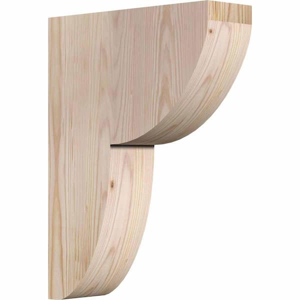 Ekena Millwork 3-1/2 in. x 12 in. x 16 in. Douglas Fir Crestline Smooth Corbel