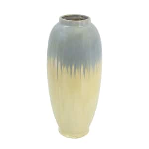 A & B Home 16 in. Candia Sienna Brown Ceramic Vase 1344 - The Home