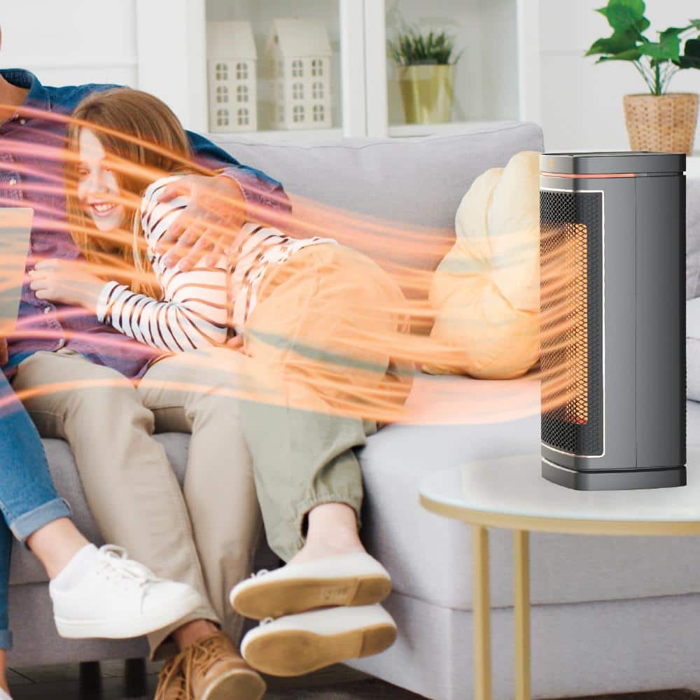Copper Core Oscillating Ceramic Tower Heater with Remote