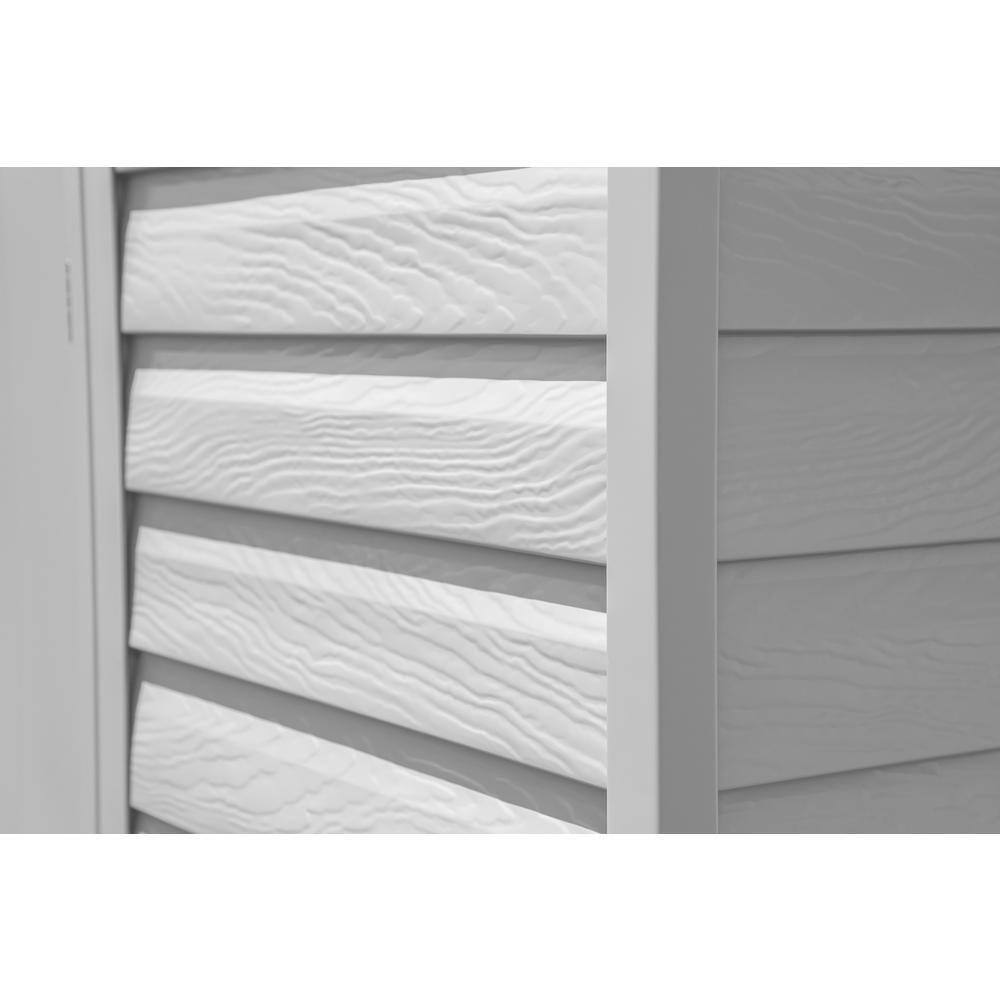 Arrow 8x8 Flute Grey Steel Peak Roof Storage Shed