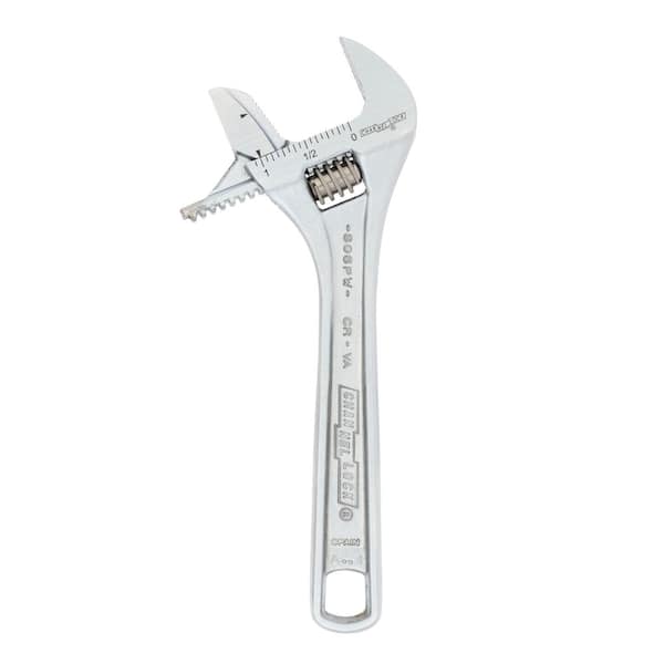 Reversible Jaw 6 in. Chrome Adjustable/Pipe Wrench