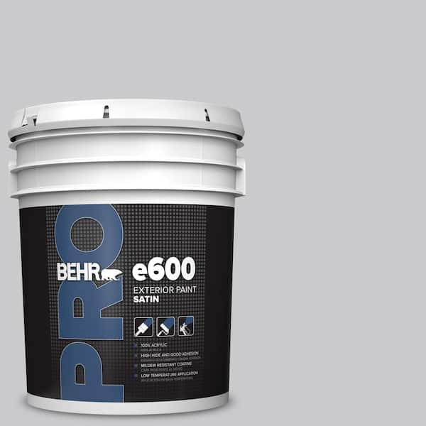 BEHR PRO 5 gal. #ECC-62-1 Urban Gray Satin Exterior Paint