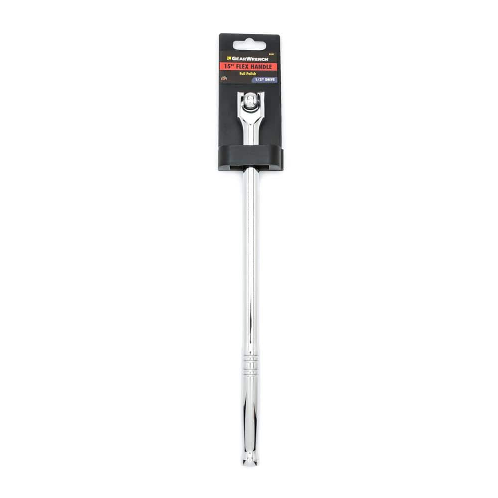 GEARWRENCH 1/2 in. Drive 15 in. Full Polish Flex Handle Breaker Bar 81307 The Home Depot