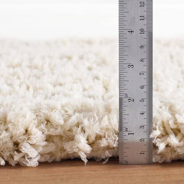 DASH & ALBERT Kodiak Handwoven Microfiber Performance Ivory 10 ft