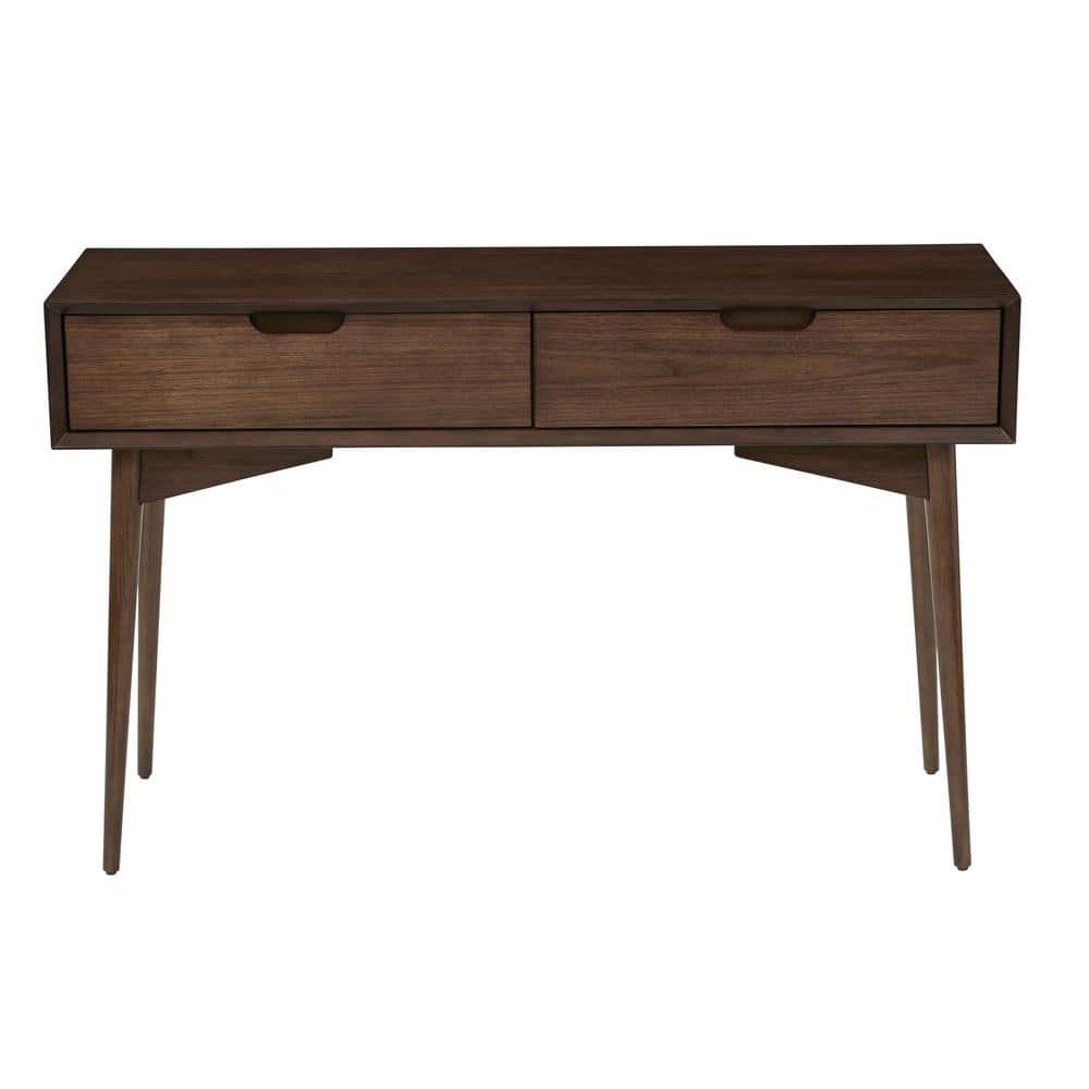 Copenhagen Mid-Century Modern Walnut Console Table with Storage
