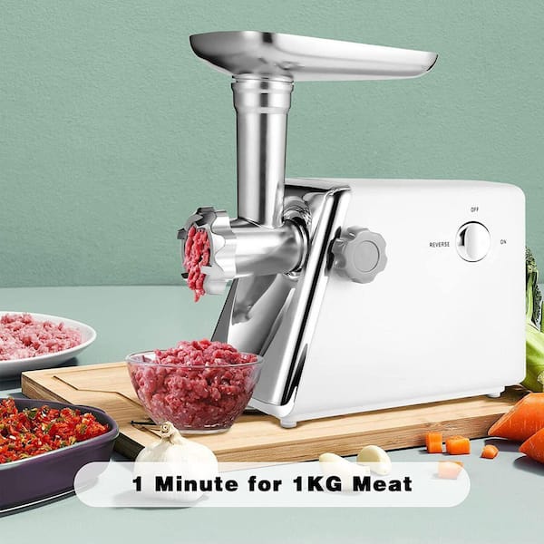 Tatahance 600-Watt Electric Meat Grinder with Sausage Stuffer Kit and 3 Grinder Plates