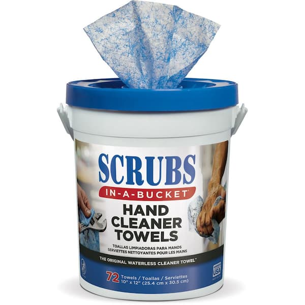 72-Count Scrubs-In-A-Bucket Citrus-Based Degreasing Hand Cleaning Wipes