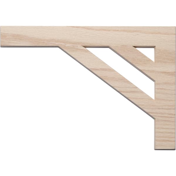 L.J. Smith Stair Parts #53 8.125 in. x 11.50 in. x 0.25 in. Birch Stair Bracket Left