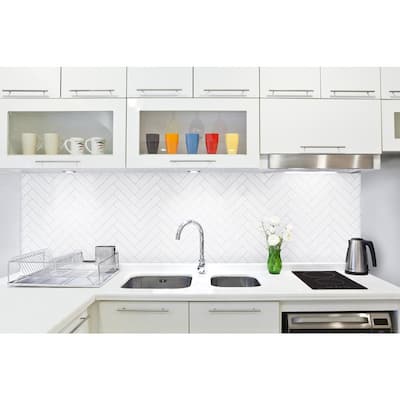 Metro Soho Subway Matte White 1-3/4 in. x 7-3/4 in. Porcelain Floor and Wall Subway Tile (3.2 sq. ft./Case)
