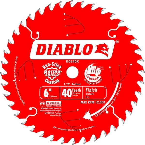 DIABLO 6in. x 40-Teeth Finish Trim Saw Blade for Wood